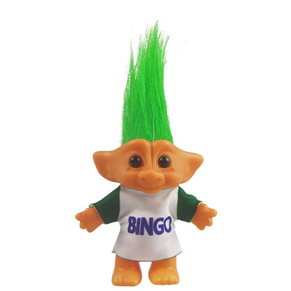 Vintage Troll Dolls, Retro Troll Doll Chromatic Adorable for Collections, School Project, Arts and Crafts, Party Favors - 7.5 Tall(Include The Length of Hair) (Pink)