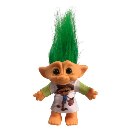 Vintage Troll Dolls Adorable for Collections, School Project, Arts and Crafts, Party Favors - 7.5 Tall Red(Include The Length of Hair)