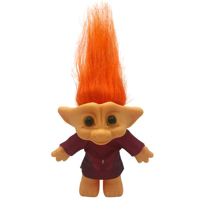 Vintage Troll Dolls, Troll Dolls Chromatic Adorable for Collections, School Project, Arts and Crafts, Party Favors- 7.5 Tall(Include The Length of Hair (Blue)