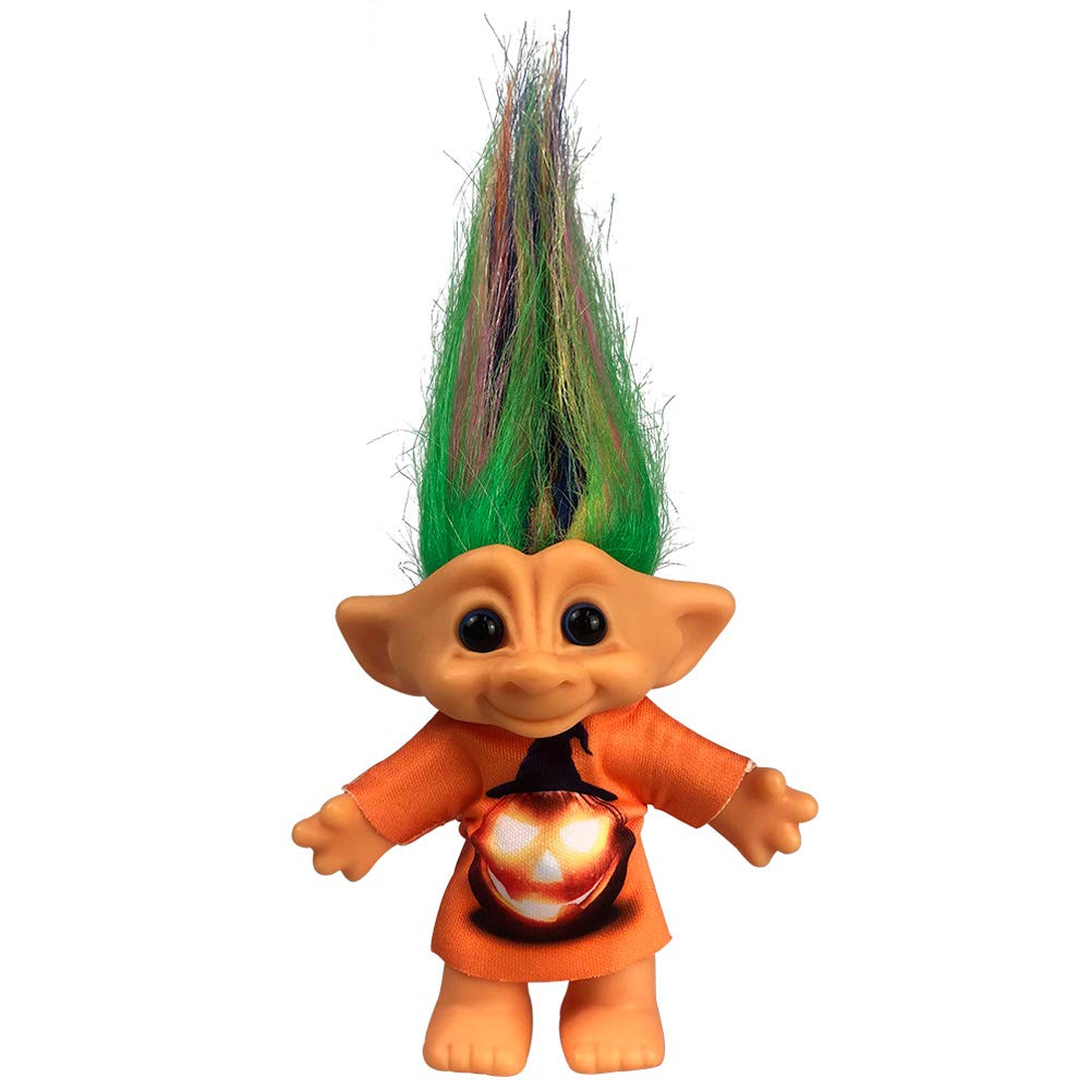 Vintage Troll Dolls Adorable for Collections, School Project, Arts and Crafts, Party Favors - 7.5 Tall Red(Include The Length of Hair)