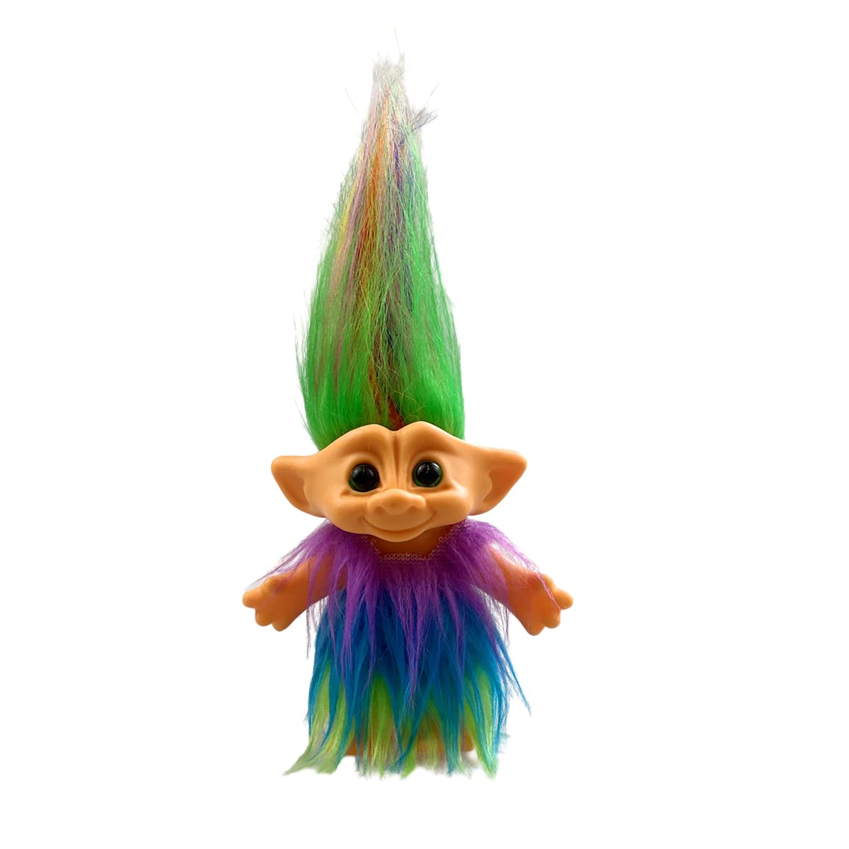 Retro Vintage Troll Dolls Chromatic Adorable for Collections, School Project, Arts and Crafts, Party Favors - 7.5" Tall (Include The Length of Hair)