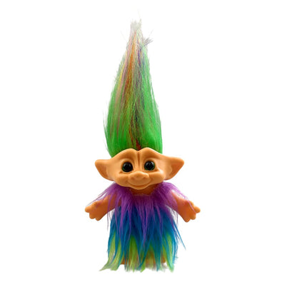 Retro Vintage Troll Dolls Chromatic Adorable for Collections, School Project, Arts and Crafts, Party Favors - 7.5" Tall (Include The Length of Hair)