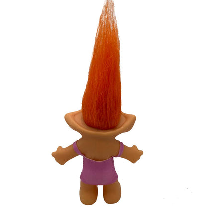 PVC Vintage Trolls Dolls Retro Troll Doll Action Figures Chromatic Adorable for Collections, School Project, Arts and Crafts, Party Favors (Green Diamond)