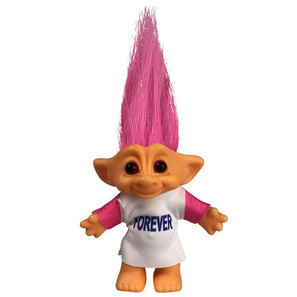 Vintage Troll Dolls Adorable for Collections, School Project, Arts and Crafts, Party Favors - 7.5 Tall Red(Include The Length of Hair)