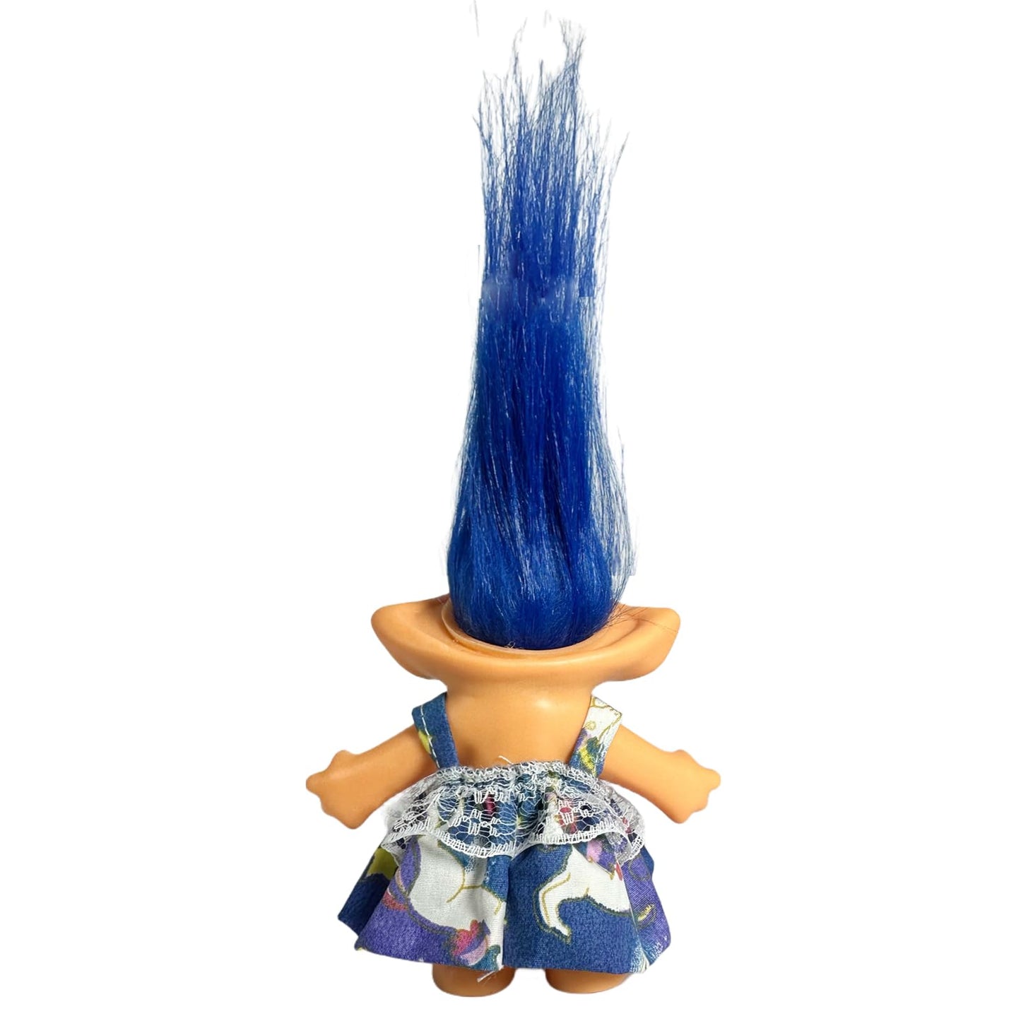 Vintage Troll Dolls, Retro Troll Doll Chromatic Adorable for Collections, School Project, Arts and Crafts, Party Favors- 7.5 Tall(Include The Length of Hair) (White)