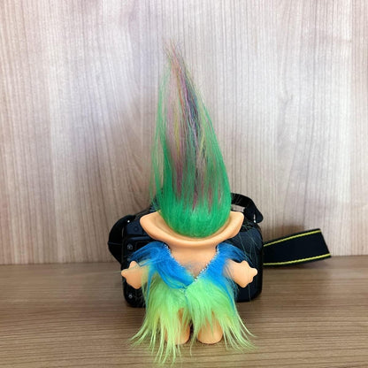 2Pack Retro Vintage Troll Dolls Set,Troll Doll Chromatic Adorable for Collections, School Project, Arts and Crafts, Party Favors (Style2-Yellow&Purple)