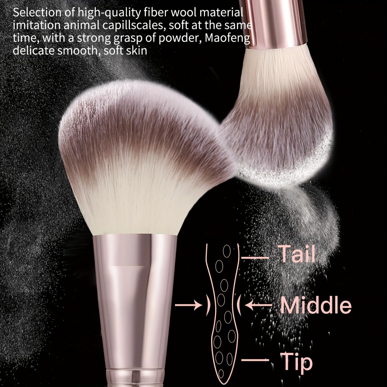 Brown Makeup Brushes Set Professional 63Pcs with Case Premium Synthetic for Foundation Concealer Blush Eyeshadow Powder Contour Makeup Brush Kit Face Eye Make up Brushes & Tools