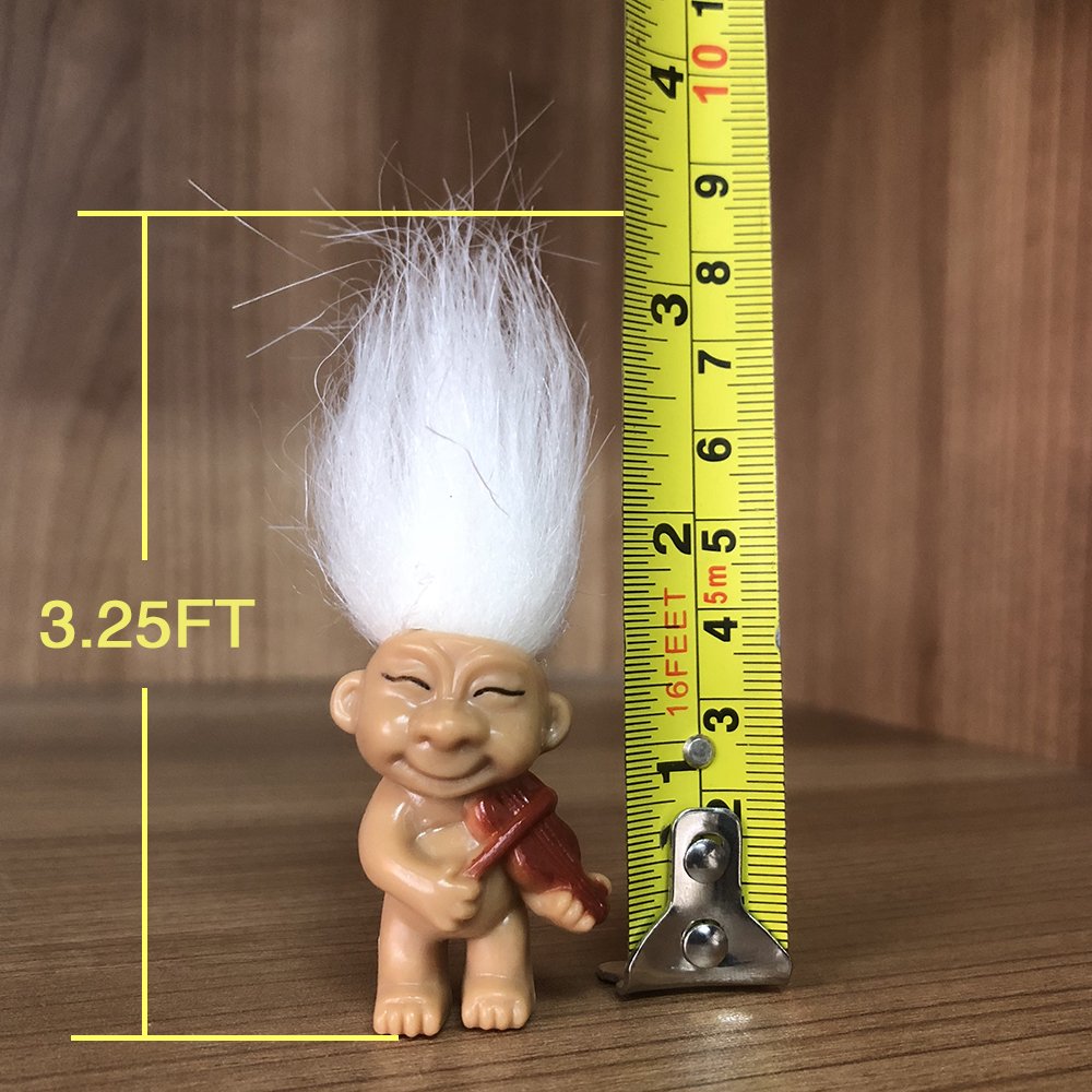 8PCS Troll Dolls, 80s' PVC Vintage Troll Doll Action Figures Chromatic Adorable for Collections, School Project, Arts and Crafts, Party Favors