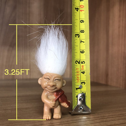 8PCS Troll Dolls, 80s' PVC Vintage Troll Doll Action Figures Chromatic Adorable for Collections, School Project, Arts and Crafts, Party Favors