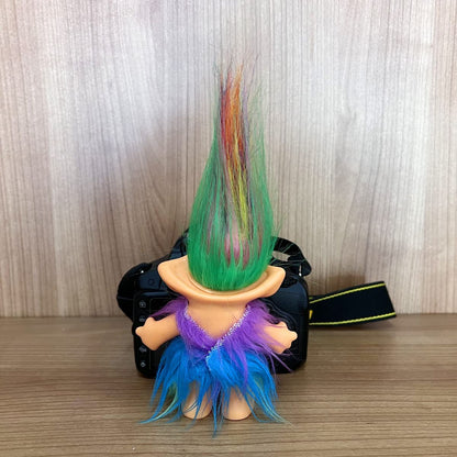 Retro Vintage Troll Dolls Chromatic Adorable for Collections, School Project, Arts and Crafts, Party Favors - 7.5" Tall (Include The Length of Hair)