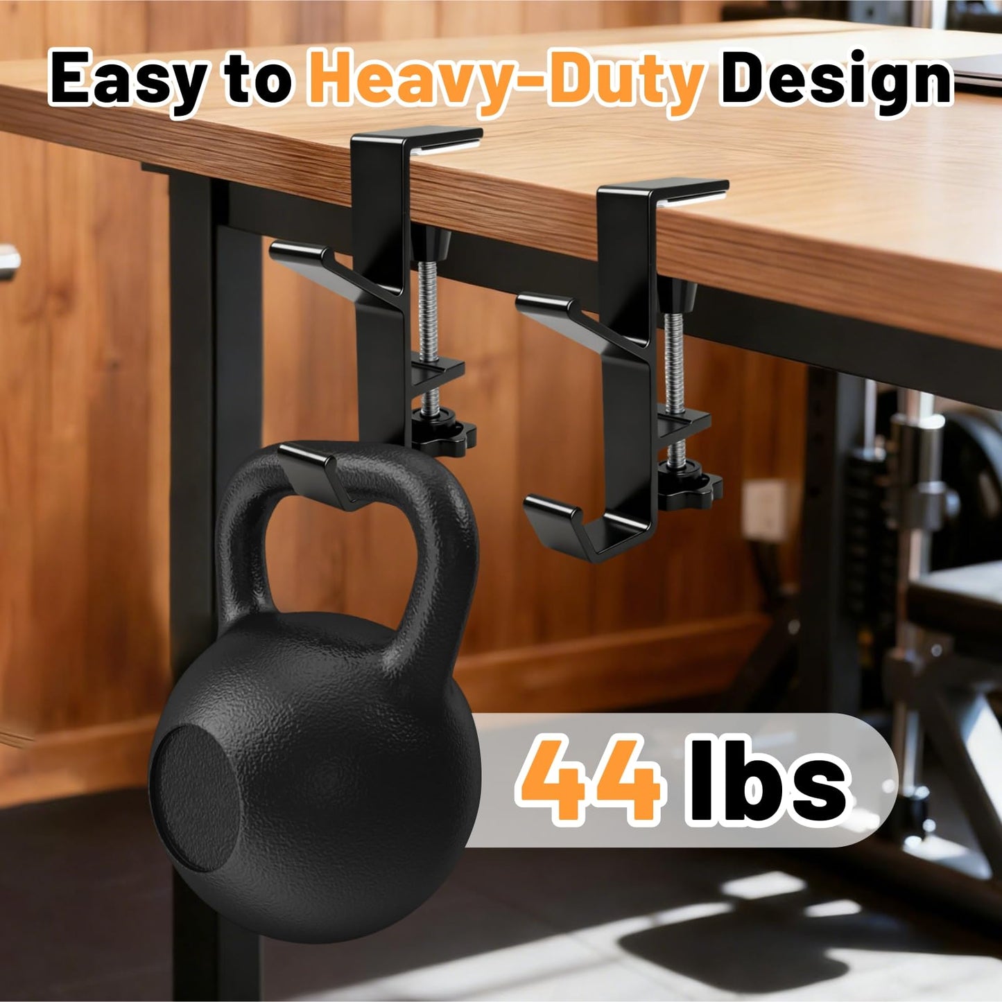 VoyaBliss 6 Pcs Adjustable Purse Hooks Heavy Duty Bag Hanger for Table Desk Fireplace, Bag Holder for Table for Desk Key Backpack